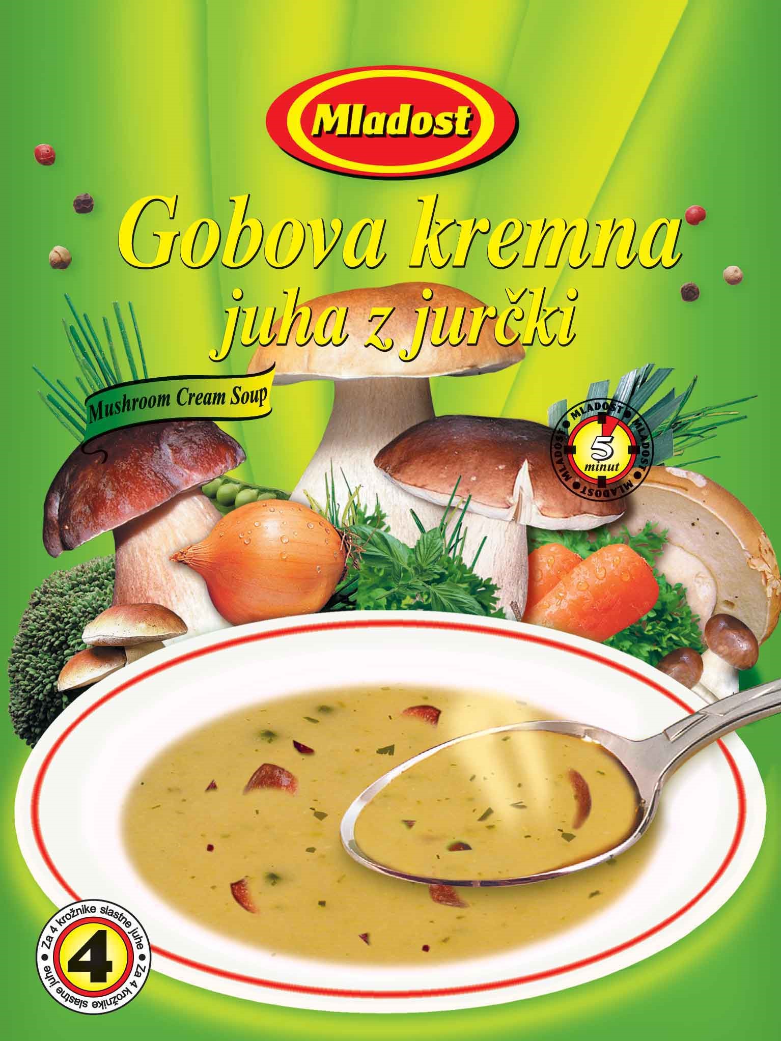 Pilzcremesuppe mit Steinpilzen