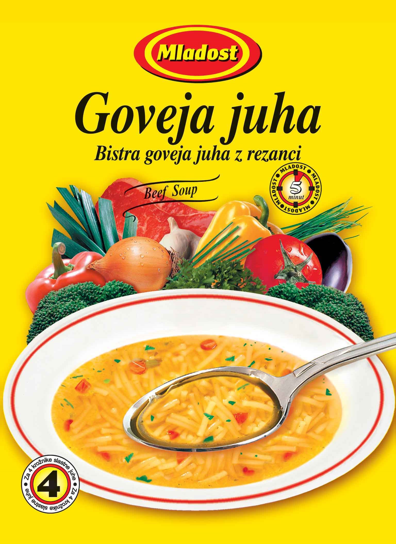 Rindsuppe mit Nudeln